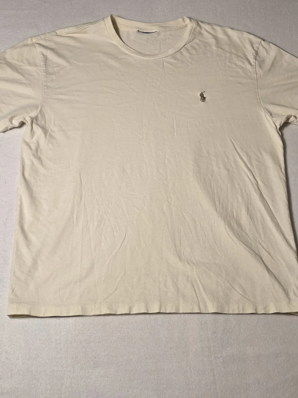 Ralph Lauren Classic Crew Neck T-Shirt in Cream